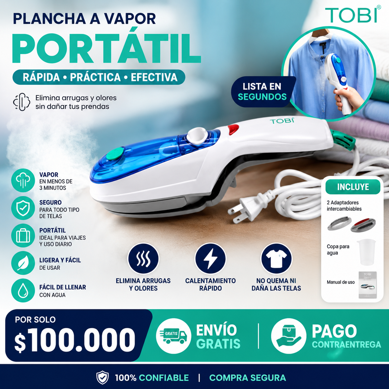 Plancha a Vapor