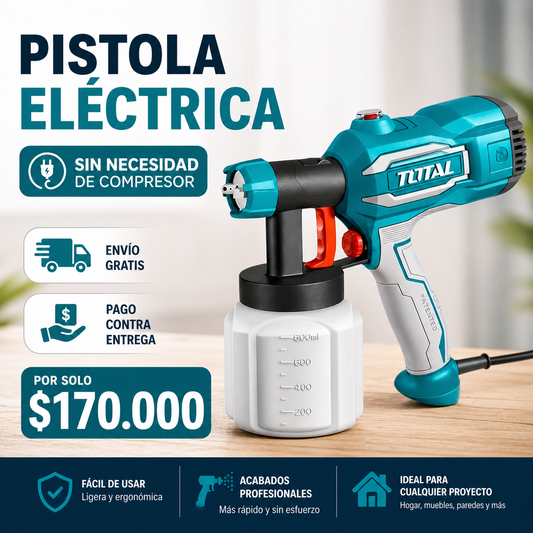 PISTOLA PARA PINTAR ELECTRICA 450W TOTAL